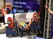 Deltidsbrandmannen Viktoria Cederholm tog VM-guld i bänkpress VM-guld Viktoria Cederholm