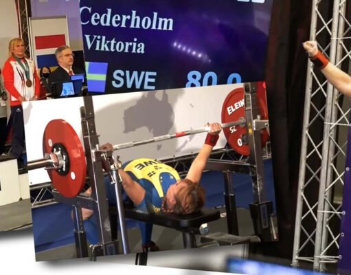 Deltidsbrandmannen Viktoria Cederholm tog VM-guld i bänkpress VM-guld Viktoria Cederholm