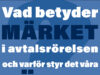 Vad betyder märket i avtalsrörelsen och varför styr det löneutvecklingen? Märket, vad är det