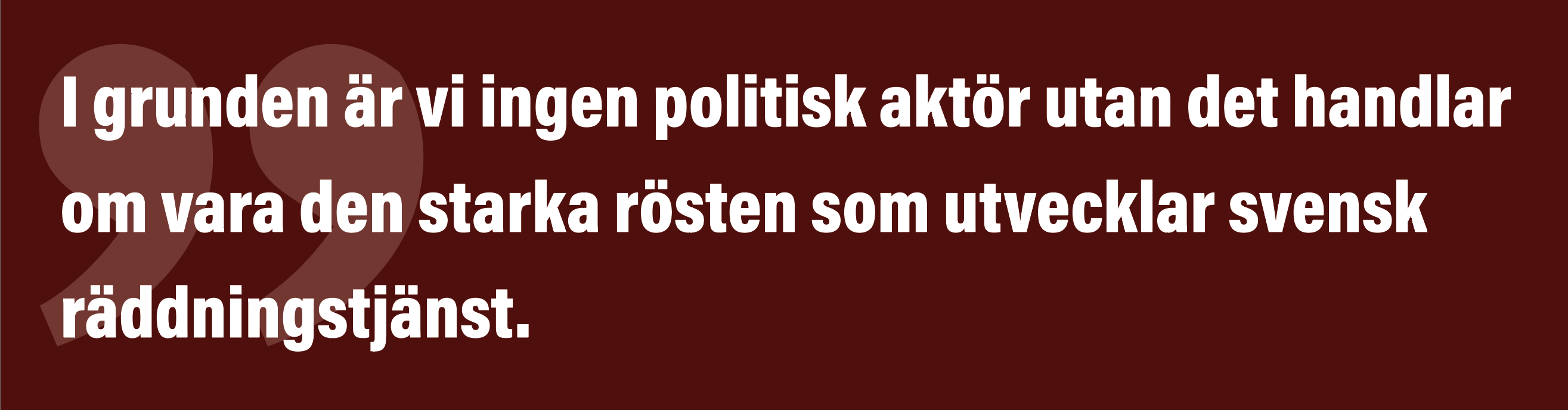 föreningen sveriges räddningstjänster
