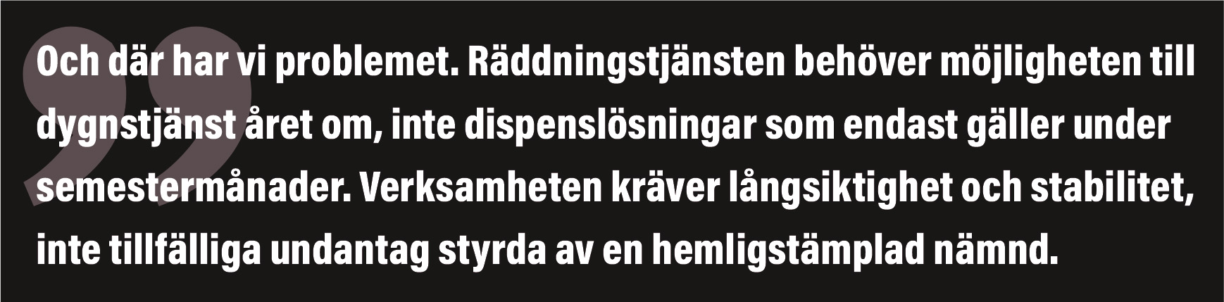sammanbrott inom räddningstjänsten